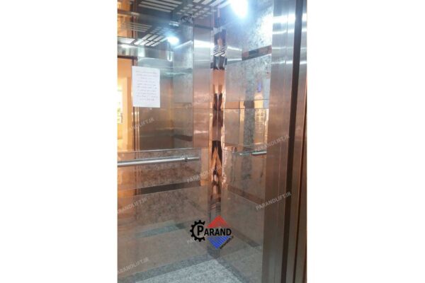 کابین آسانسور استیل ابری طرحدار طرح البرز2