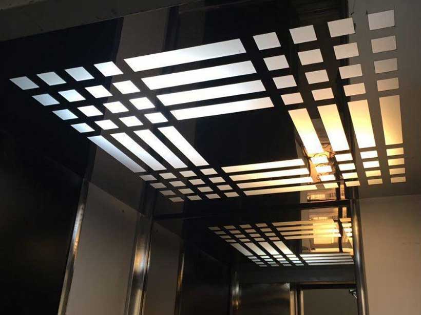 انواع طرح سقف کاذب کابین آسانسور